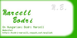 marcell bodri business card